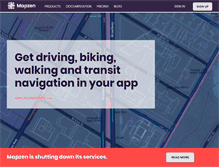 Tablet Screenshot of mapzen.com
